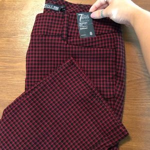 New York & Company Bootcut Plaid Pants